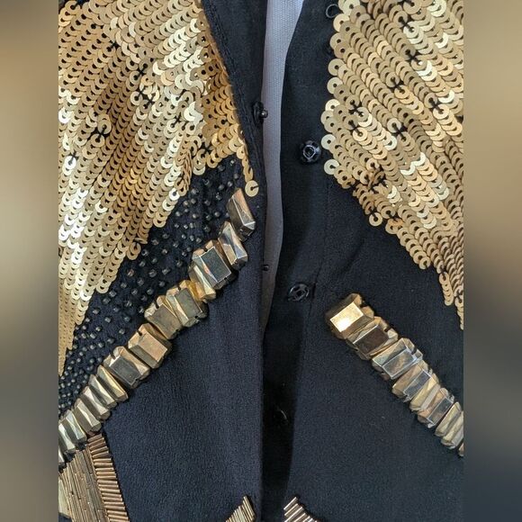 Naeem Khan Inspired Jewelled Flapper Dress S - Picture 11 of 16